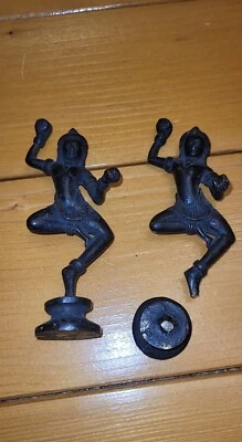2 Petits Boudha, Bouddha, Boudisme Ancien En Bronze Shiva... - Photo 1/4