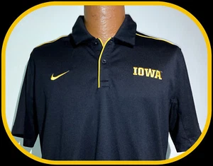 IOWA HAWKEYES NIKE DRI FIT ADULT LARGE POLO GOLF SHIRT NEW WITHOUT TAGS - Picture 1 of 5