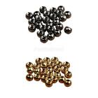 25 Fly Tying Slotted Tungsten Nymph Head Ball Beads 2.4/3.3/4/4.6mm Deep Sinking