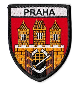 Patche Prague écusson brodé transfert patch thermocollant Praha Tchéquie blason - Imagen 1 de 7