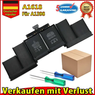 A1618 Apple Macbook Pro 15" Retina A1398 Ersatz akku Mitte 2015 8755mAH 11.36V A - Bild 1 von 4