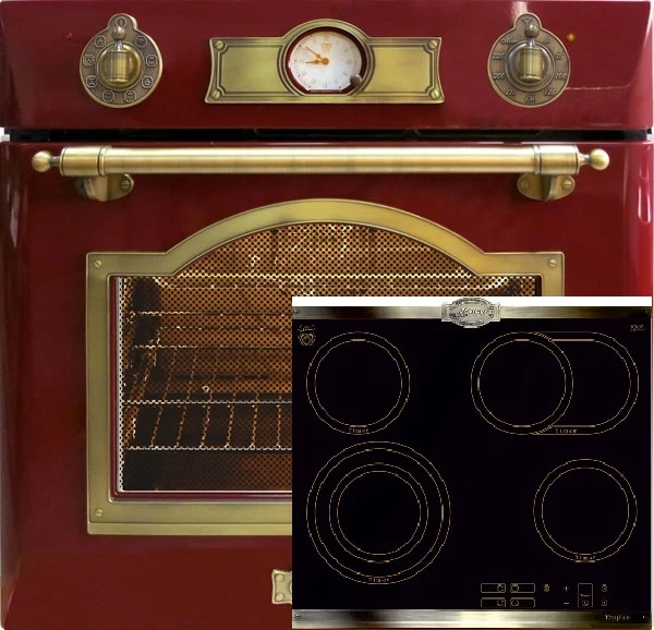 Herdset Autark Kaiser Backofen EH 6355 RotEm Elektroherd + Kochfeld KCT 6385 Em - Bild 1 von 1