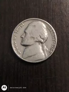 1964 jefferson nickel silver, off center, D Over D mint mark - Picture 1 of 2