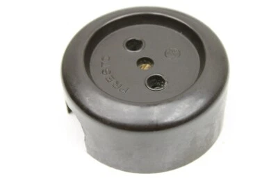 Antiguo Enchufe Baquelita Redondo Expuesto Art Deco Loft Diseño De Colección Sin Foto 1 de 4