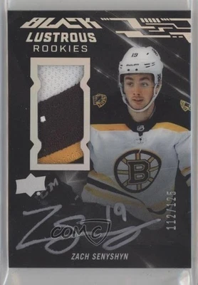 2019-20 SPx UD Black Lustrous Rookie /125 Tier 1 Zach Senyshyn RPA Patch Auto RC - Image 1 of 2