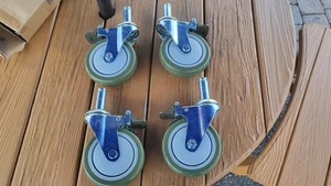 5 ZOLL LAUFRÄDER MIT BREMSE - Bild 1 von 4