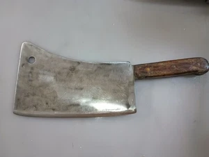 Vintage Village Blacksmith Butchers Cleaver 10” Heavy Butcher Market Pattern - Picture 1 of 7