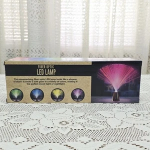 New Fiber Optic LED Lamp Multicolor Light Strands Battery Operated Retro - Picture 1 of 11