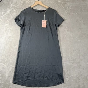 QUINCE Lava Smoke Washable Stretch Silk Tee Dress NEW Size Small - Picture 1 of 8