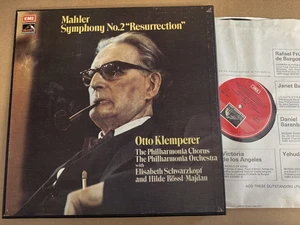 SLS 806 Mahler Symphony No. 2 Klemperer Schwarzkopf Philharmonia 2 LP Box Set - Picture 1 of 3
