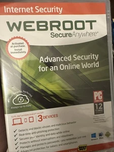 Webroot SecureAnywhere Internet Security - Full Version for Windows & Mac... - Photo 1/2