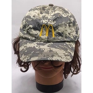 McDonalds Hat Camo Embroidered Logo Cap OSFA One Size Fits All Mens Streetwear - Picture 1 of 8