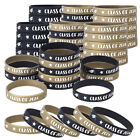 50Pcs Class Of 2024 Bracelet Silicone Graduation Bracelets Rubber Bracelets