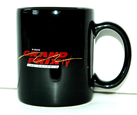 Vintage 1990 IMSA Nissan Grand Prix IV San Antonio Ceramic Mug Cup Cover