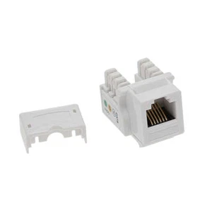 RJ11/12 (CAT3) 110 Type Keystone Jack White - Picture 1 of 1
