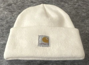 Carhartt Beanie Hat Winter Cap Youth OSFA Tan Beige - Picture 1 of 6