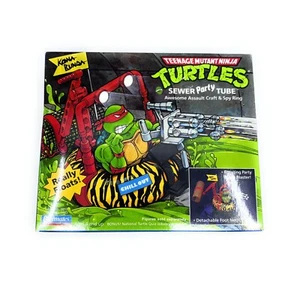 TMNT Sewer Party Tube Teenage Mutant Ninja Turtles nuovo con scatola Playmates 1998 sigillato - Foto 1 di 6