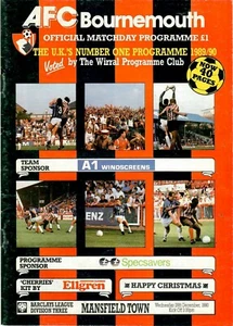 Bournemouth v Mansfield Town 1990-91 - Picture 1 of 1