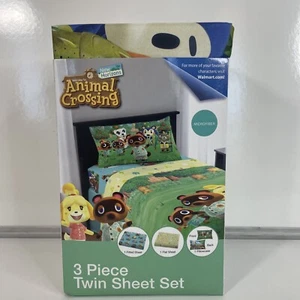 NEW!!! Animal Crossing New Horizons 4 full Bedding Fitted Sheet Set Microfiber - Picture 1 of 7