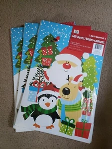 Weihnachtshaus Geschenkboxen 2er Pack 17" x 11" x 2,5" 3er Set X007 - Bild 1 von 3