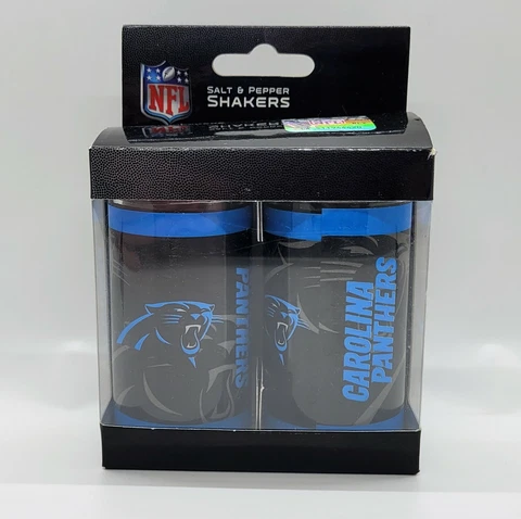NFL Carolina Panthers Team Salt and Pepper Shakers Kitchen Siskiyou Sports Cover
