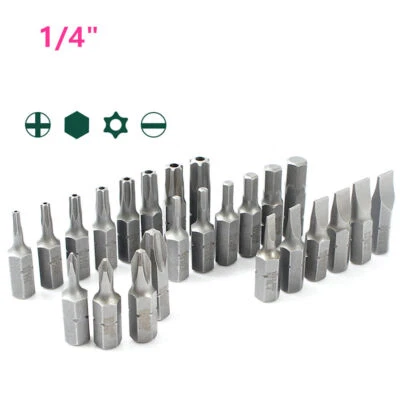 Mini Screwdriver Bit 1/4" Impact Drill Driver Hex Phillips Slotted Torx Magnetic - Image 1 of 4
