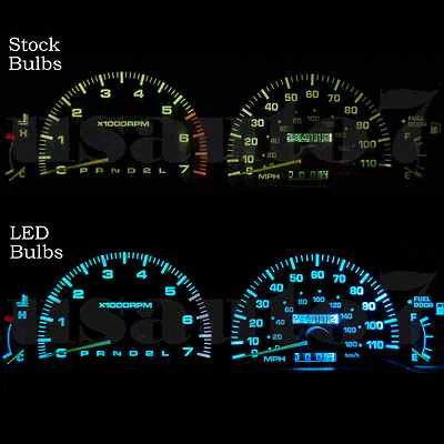 Dash Cluster Gauge AQUA BLUE LED LIGHT BULB KIT Fit 95-98 Toyota 4Runner 3rd Gen Foto 1 de 4