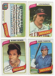 1980 Topps Baseball Cleveland Indians Team Set of 29 Cards - Len Barker - B - Picture 1 of 1