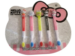 SANRIO Hello Kitty and Friends Toothbrush Collection Set of 5 - Picture 1 of 2