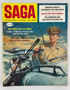 Saga Magazine, August 1958, Vintage Men's Interest Stories, Pulp - Picture 1 of 6