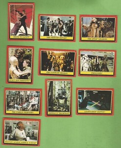 #D197.   #4.  LOT OF TEN (10)  1983 STAR WARS  RETURN OF THE JEDI SCANLENS CARDS