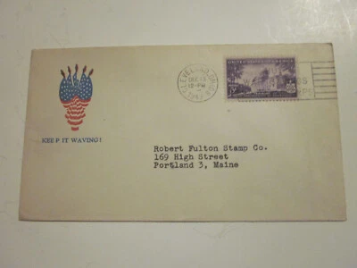 Segunda Guerra Mundial EE. UU. 1943 CLEVELAND OHIO PATRIÓTICO GARFIELD PERRY SELLO CLUB CACHÉT Foto 1 de 4