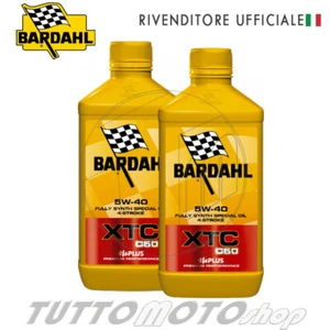 2 L OLIO MOTORE BARDAHL XTC C60 5W40 100% SINTETICO MOTO QUAD - Foto 1 di 2