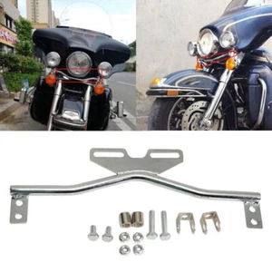 Chrome Motorcycle Light Bar For Yamaha V-Star XVS 250 650 950 1100 1300 XVZ1300 - Picture 1 of 10