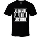 Straight Outta Lucerne Switzerland Compton Parody Grunge City T Shirt