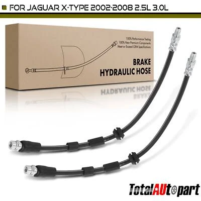 2 тормозных гидравлических шланга для Jaguar X-Type 2002-2008 2,5 л 3,0 л передний левый и правый - Изображение 1 из 4
