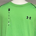 Under Armour Men's Athletic Loose Fit T Shirt Heatgear 1228539 Neon Green Xl