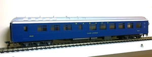 HO Rivarossi WABASH Cannonball Heavyweight Blue Café Lounge Car #1568. - Picture 1 of 6