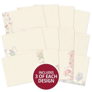 Hunkydory - IMMAGINE FARFALLA BOTANICA INSERTI CARTA DI LUSSO CTRL £9,99 36 FOGLI