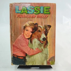 Book Vintage Whitman Lassie Forbidden Valley 1959 Hardcover TV Show Dog Reading - Picture 1 of 17
