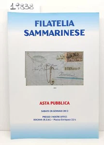 Catalogo asta Filatelia sammarinese gennaio 2013 - Imagen 1 de 4