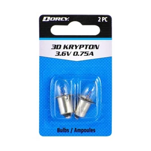Dorcy 3D-3.6-Volt, 0.75A Flange Base Krypton Replacement Bulb, 2-Pack (41-166... - Picture 1 of 2