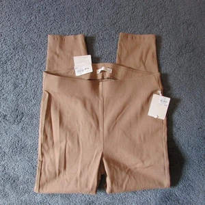 Pantaloni nuovi con etichette LC Lauren Conrad Large S marrone chiaro super skinny vita media pull on - Foto 1 di 3