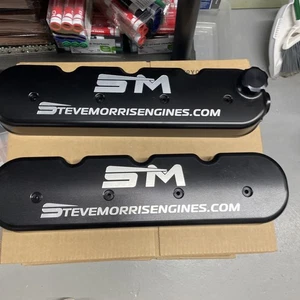 Cubiertas de válvula de aluminio Steve Morris Engines LS Billet S33 - Imagen 1 de 18