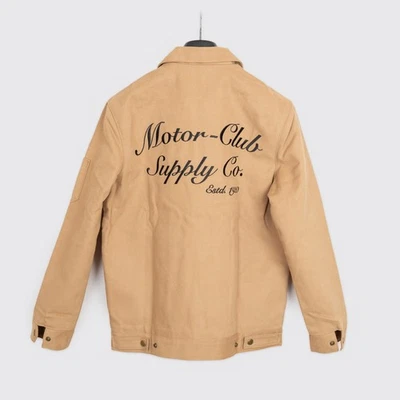 Dehen 1920 Jacket Size XS Tan Beige Embroidered 12oz Duck Canvas Mechanic - Image 1 of 4