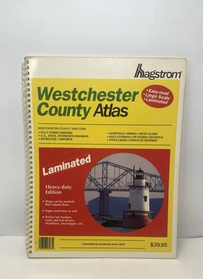 HAGSTROM LAMINATED WESTCHESTER COUNTY NEW YORK ATLAS - Image 1 of 2