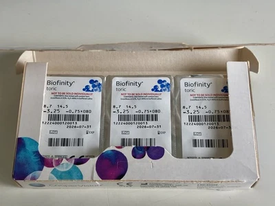 Biofinity toric 1 x 3 torische Kontaktlinsen Monatslinsen von Cooper Vision - Bild 1 von 3
