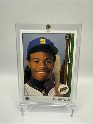 Tarjeta de novato 1989 Upper Deck Ken Griffey Jr. #1 icónica RC HOF Mariners Legend Foto 1 de 4