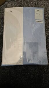 New Pair of Dreams n Drapes Embroidered Curtains Blue 66" X 90" Drop & Tie Backs