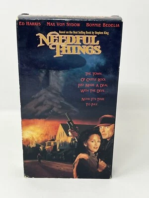 Vintage Needful Things (VHS, 1994) Stephen King Tested And Working, Ed Harris - Image 1 of 4